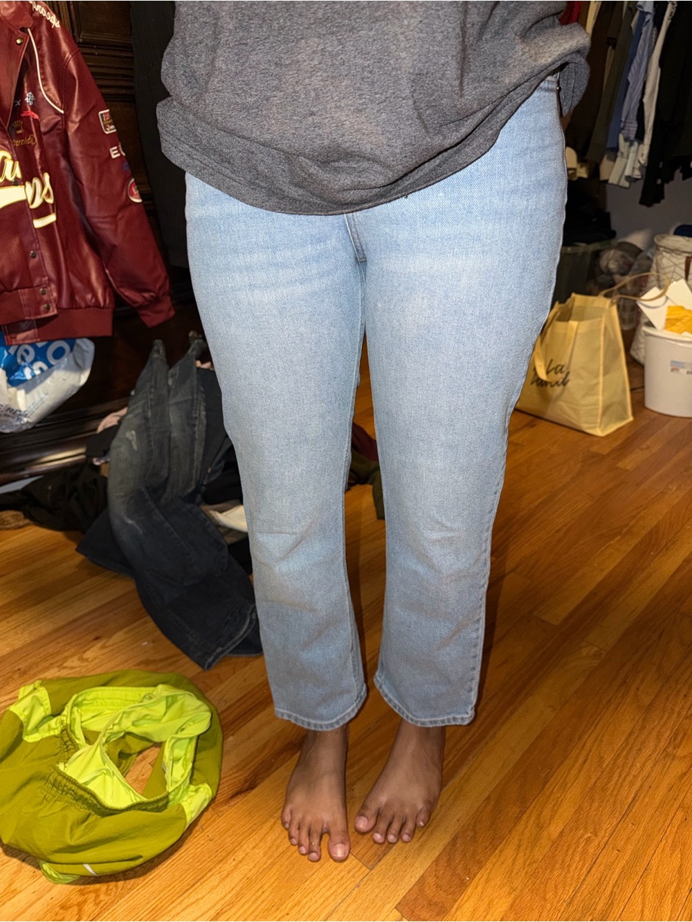 wild fable Light Wash Ankle Straight Jeans